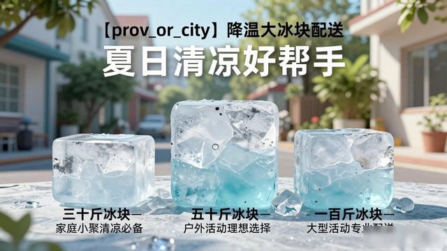 昌平降温大冰块配送_海鲜排档降温解决方案_高温天气大冰块配送